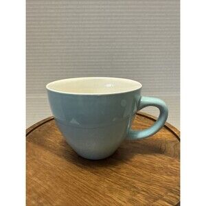 Creature Cups Coffee Mug Dog  Peek A Boo Light Blue Outside Wht Inside